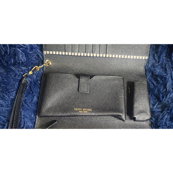 Henri Bendel Uptown Wristlet Credit Cards Organizer Wallet Clutch, black - Picture 6 of 8